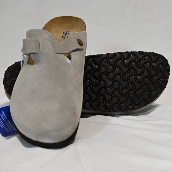 Birkenstock Boston Clogs - Taupe Suede - Brand New in Box - Picture 1 of 7